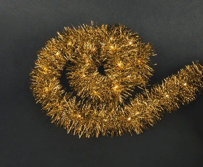 Гирлянда новогодняя светодиодная NGF-D046-02 мишура желтая Navigator Group 95058 30617