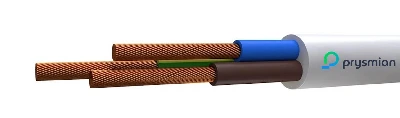 Провод ПВС 3х2.5Белый РЭК/Prysmian 0103050201