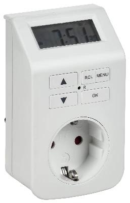 РТЭ-5 Розетка-таймер электронный 1мин 7дн 112on/off 16А IP20 белая IEK