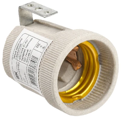 Патрон с держателем Пкр27-04-К63 Е27 керамика IEK EPC15-04-01-K01