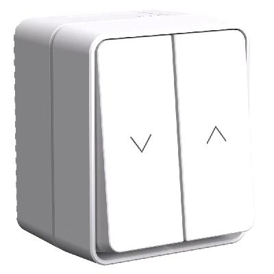 ATLASDESIGN PROFI IP54 2-клавишный ВЫКЛЮЧАТЕЛЬ ДЛЯ ЖАЛЮЗИ, 2хсх.4, БЕЛЫЙ Systeme Electric ATN540119