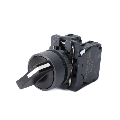 Переключатель SB5 в сборе модульный 22мм 3 позиции с фиксацией 2НО Systeme Electric SB5AD33