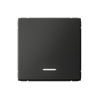 ARTGALLERY 1-клавишный выключатель с подсветкой, сх.1а, 10АХ, механизм, базальт Systeme Electric GAL001413