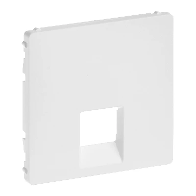 Valena LIFE Лицевая панель для одиночных телефонных/информационных розеток Белая