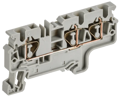 ARMAFIX Клемма пружинная CX4-3 4мм2 трехконтактная серая IEK