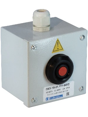 Пост управления ПКУ-15-21.111-54У2 (ВК30-10-11110-54(1з+1р) красная + PG-13,5) Электротехник ET054942