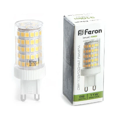 Лампа светодиодная LED 11вт 230в G9 белый капсульная FERON LB-435 38150