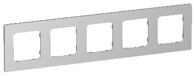 FLITE CLASSIC Рамка 5-местная РУ-5-К-ФлА алюминий IEK