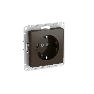 ATLASDESIGN РОЗЕТКА с заземлением со шторками, 16А, быстрозажимные клеммы, МОККО