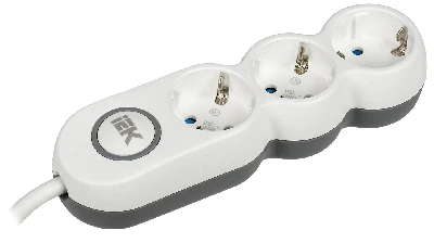 Удлинитель бытовой У03В 3 места 2P+PE/3м 3х1.5мм2 16А/250В UNO IEK WYP53-16-03-03-ZK