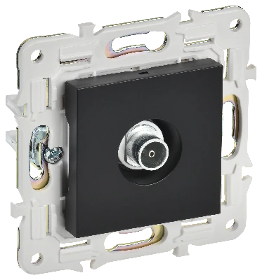 SKANDY Розетка TV оконечная SK-A12Bl черный IEK SK-A10-O-K02