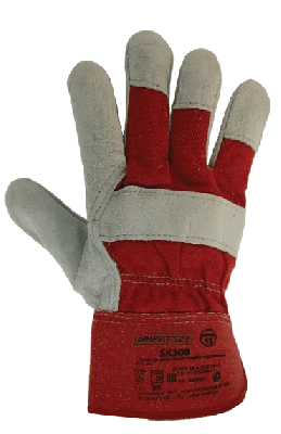 Перчатки спилковые комбинированные на флисовой подкладке ArmProtect SK300. р.10