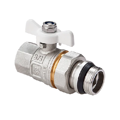 Кран шаровый со сгоном 1/2' ВН ручка бабочка MVI BV.521.04