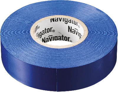 Изолента ПВХ синяя 15мм 10м NIT-B15-10/B Navigator Group 71233 17631