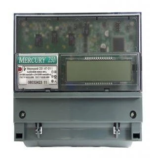 Счетчик электроэнергии Меркурий 231 АТ-01I трехфазный многотарифный, 5(60), кл.точ. 1.0, D, ЖКИ, IrDA 2 Тарифа МСК