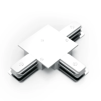 Коннектор для встраиваемых трековых шинопроводов (T) белый однофазный Gauss GAUSS TR136