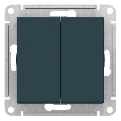 ATLASDESIGN 2-клавишный переключатель, перекрестный, 2 x сх. 7, 10АХ, механизм, ИЗУМРУД Systeme Electric ATN000873