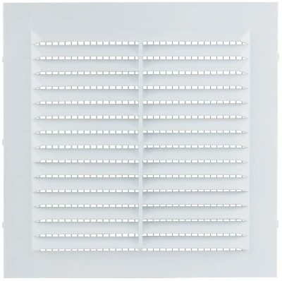 Решетка вентиляционная, пластиковая, 150x150 мм, с сеткой