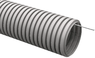 ELASTA Труба гофрированная тяжелая ПВХ d=25 с зондом (50м) IEK
