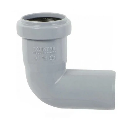 Отвод канализационный 87.5 град. 40 Политэк 100487
