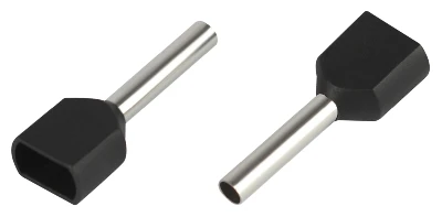 Наконечник-гильза с изолированным фланцем (упаковка 50 шт.) NO-225-102 (двойной) НШвИ(2) 1,5-12