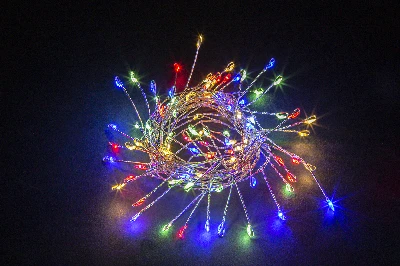 Гирлянда новогодняя светодиодная NGF-D039-01 нить-фейерверк RGBY 3м IP20 Navigator Group 95034 30607