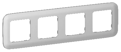 FLITE ARTISTIC Рамка 4-местная РУ-4-А-ФлА алюминий IEK