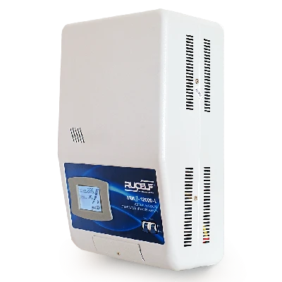 Стабилизатор напряжения 2 поколения релейный однофазный 12 кВА навесной RUCELF SRWII-12000-L