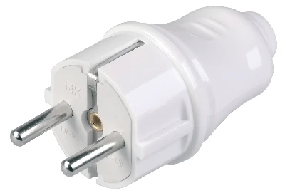 Евровилка прямая белая 16А IEK EVP10-16-01-K01