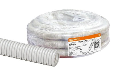 Труба гофрированная ПВХ d 32 с зондом (50 м) легкая