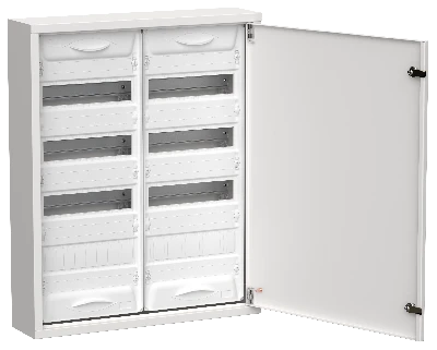 TITAN 5 Корпус металлический ЩРн-96 (2х48) 710х570х140мм IP31 белый (одна дверь) IEK