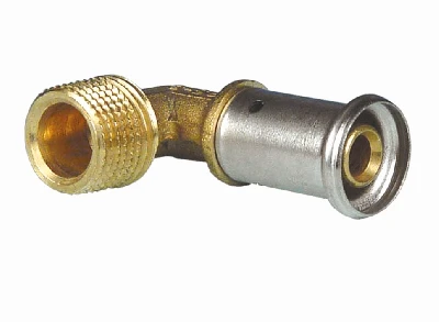 Угольник НР 20х1/2' 90 град., пресс, латунь