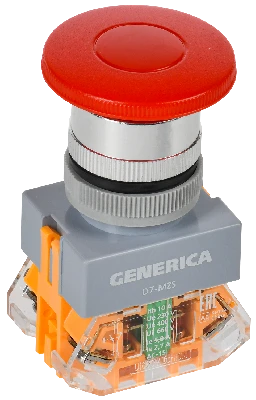 Кнопка D7-MZS Грибок d=22мм 1з+1р с фикс. кр. GENERICA IEK BBG50-11MZS-3-21-K04-G