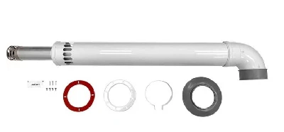 Дымоход коаксиальный d 60/100 мм L 950            универсальный антиобледенительное исполнение