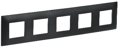 SKANDY Рамка 5-местная SK-F05Bl черный IEK SK-M52-K02