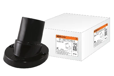 Патрон карболитовый настенный, E27, черный, наклонный, без наклейки