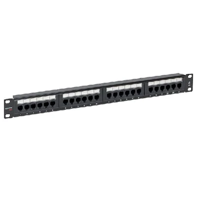 Патч-панель TERACOM PRO 19'' Cat.6 1U неэкранированная UTP 24 порта RJ-45 Dual IDC EKF TRP-PPNL-6UTP-1U24