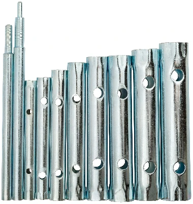 Ключи трубчатые, набор 10 шт (6-22 мм) КУРС 63722