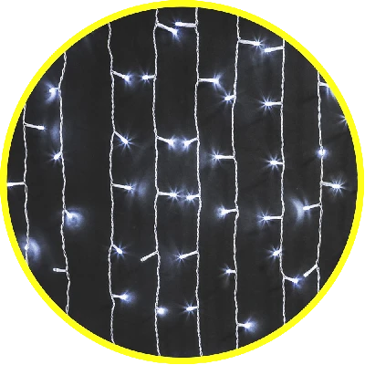 Гирлянда новогодняя светодиодная NGF-C01-192CW-10-1.5x1.2m-230-TR-IP20 Navigator Group 61858 21300