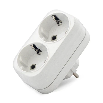 Тройник на 2 гнезда с заземлением 16А UNIVersal А302