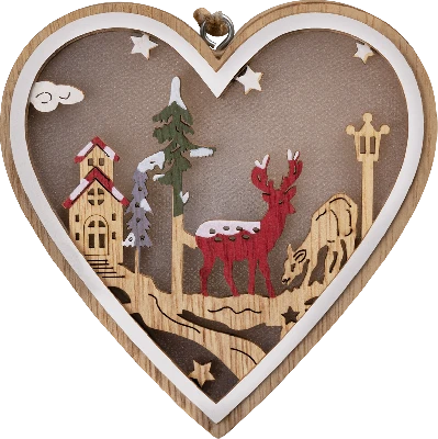 Гирлянда новогодняя светодиодная NGF-D045-06 игрушка сердце Navigator Group 95055 30659