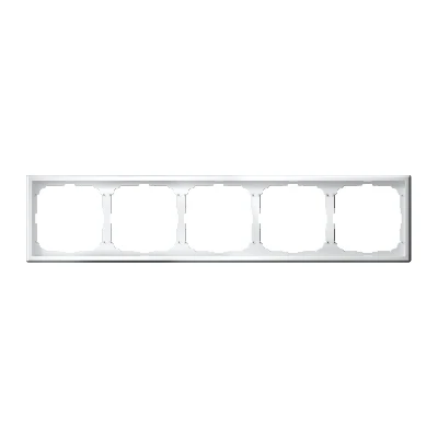 ARTGALLERY рамка 5-постовая, универсальная, белый Systeme Electric GAL000105