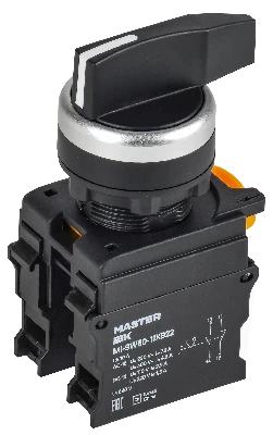 Переключатель длин. ручка 2 полож. возв. 1NO+1NC MASTER IEK