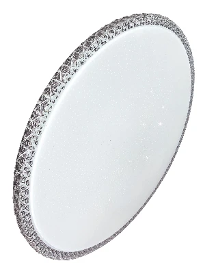 Светильник светодиодный ДБО-24 Вт настенно-потолочный MYSTERY 230В 4000K 1560Лм 279x66мм серебро