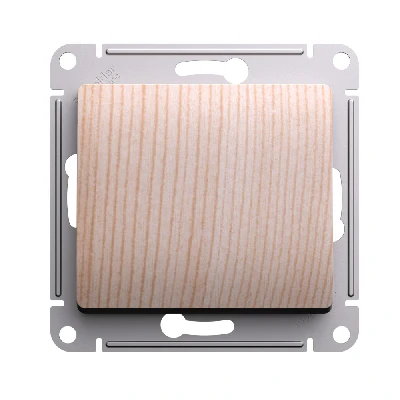 GLOSSA 1-клавишный переключатель, сх.6, 10АХ, механизм, сосна Systeme Electric GSL001561