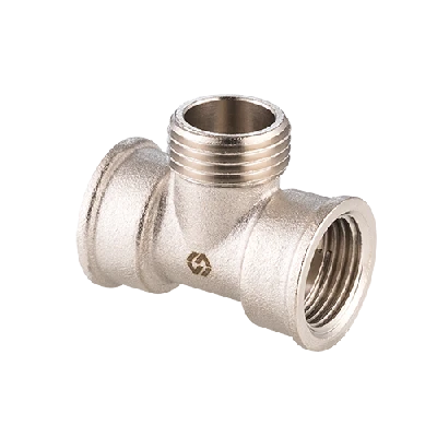 Тройник ВНВ 1/2'х1/2'х1/2' переходной, никелированный MVI BF.513.04