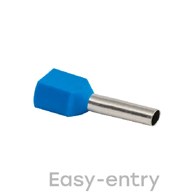 Наконечник штыревой втулочный НШвИ(2) 2,5-13 (50шт.) EKF nhvi2-2.5-13