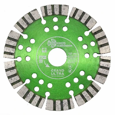 Диск алмазный отрезной 125х22,23х12 Сегмент Турбо серия Grand hot press