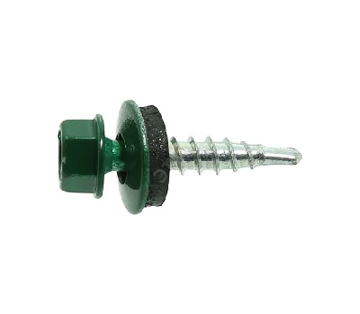 Саморез кровельный ZP 5,5x19 (6005) зелен (4000шт) Tech-KREP 00004823   