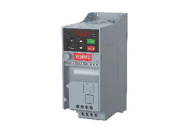 Преобразователь частоты VF-51-PK75-0003-T4-E20-B-H Входное напряжение, 380В. Выходная мощность 0,75кВт. Номинальный выходнойток 3 А. Ток перегрузки 150% - 4,5А. Тепловые потери - 30Вт VEDA MC ABA00005